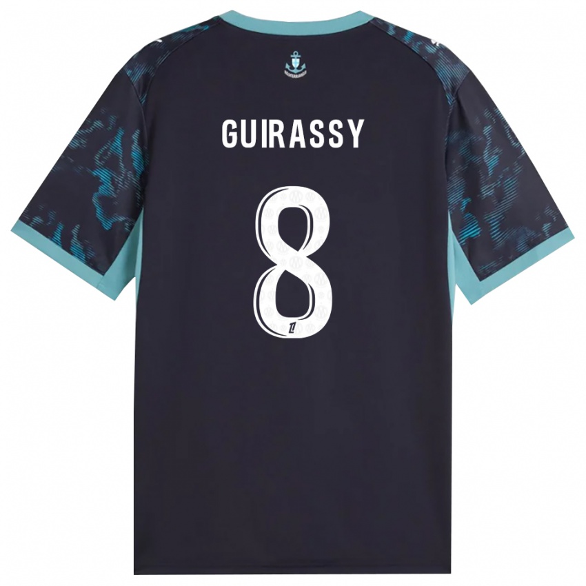ילדים Moctar Guirassy #8 טורקיז בהיר שחור הרחק ג'רזי 2026/27 חולצה קצרה