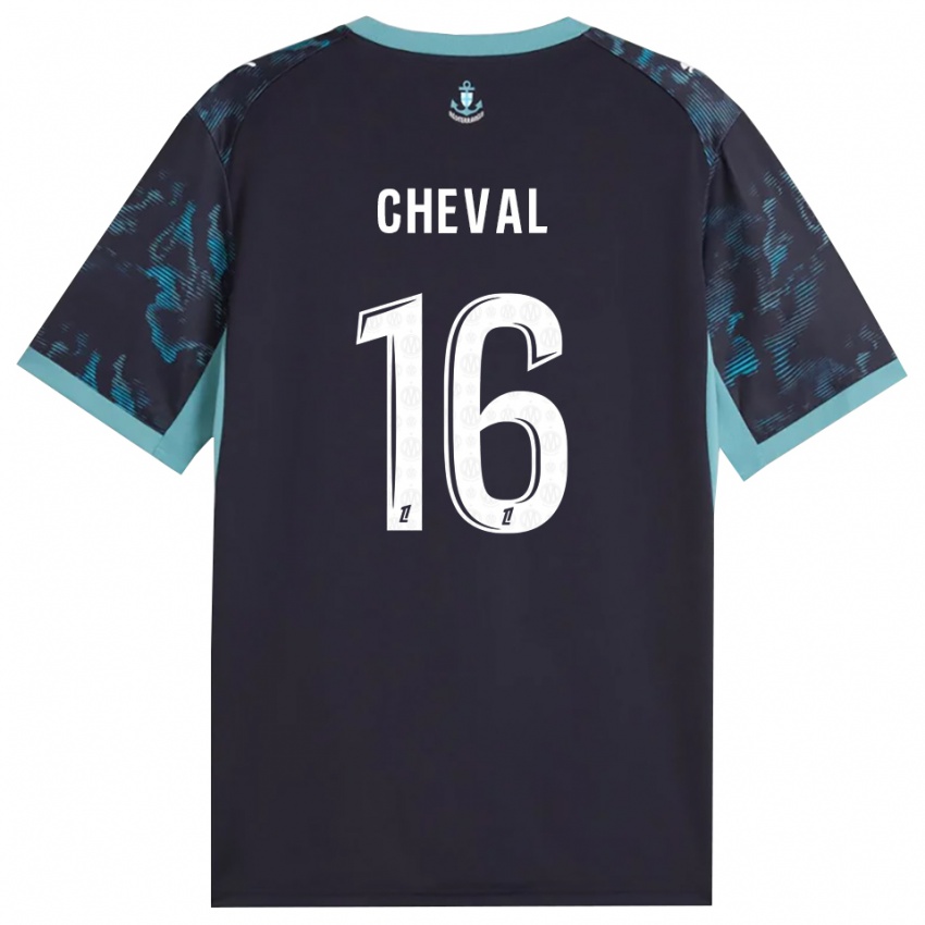 ילדים Milan Cheval #16 טורקיז בהיר שחור הרחק ג'רזי 2026/27 חולצה קצרה