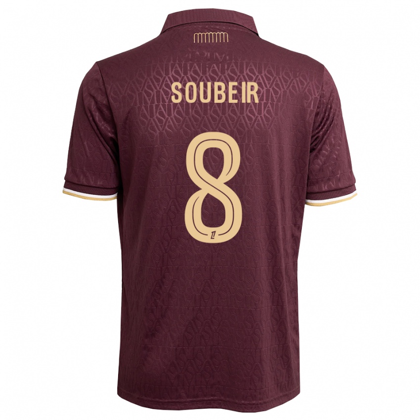 ילדים Anis Soubeir #8 חום חולי אדום הרחק ג'רזי 2026/27 חולצה קצרה