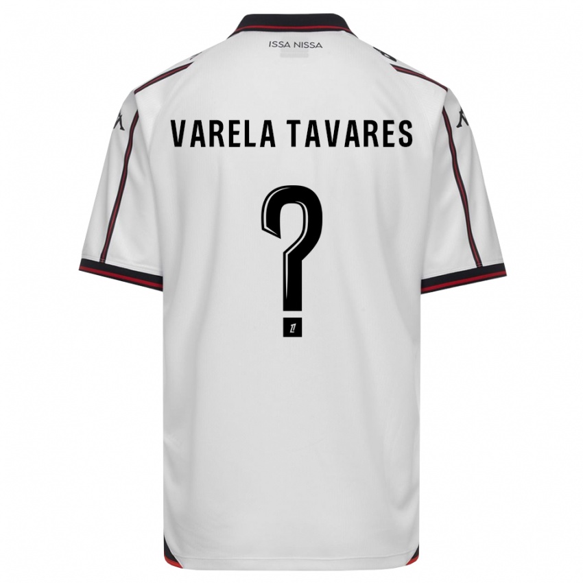 ילדים Tainy Varela Tavares #0 שחור לבן הרחק ג'רזי 2026/27 חולצה קצרה