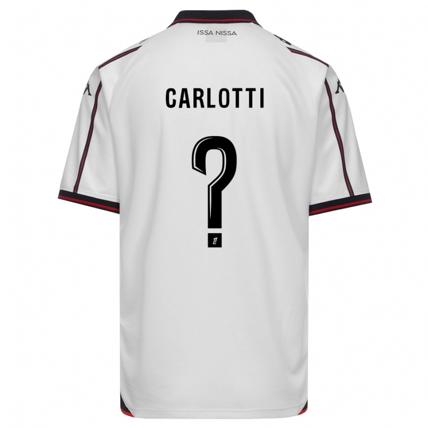 ילדים Mathis Carlotti #0 שחור לבן הרחק ג'רזי 2026/27 חולצה קצרה
