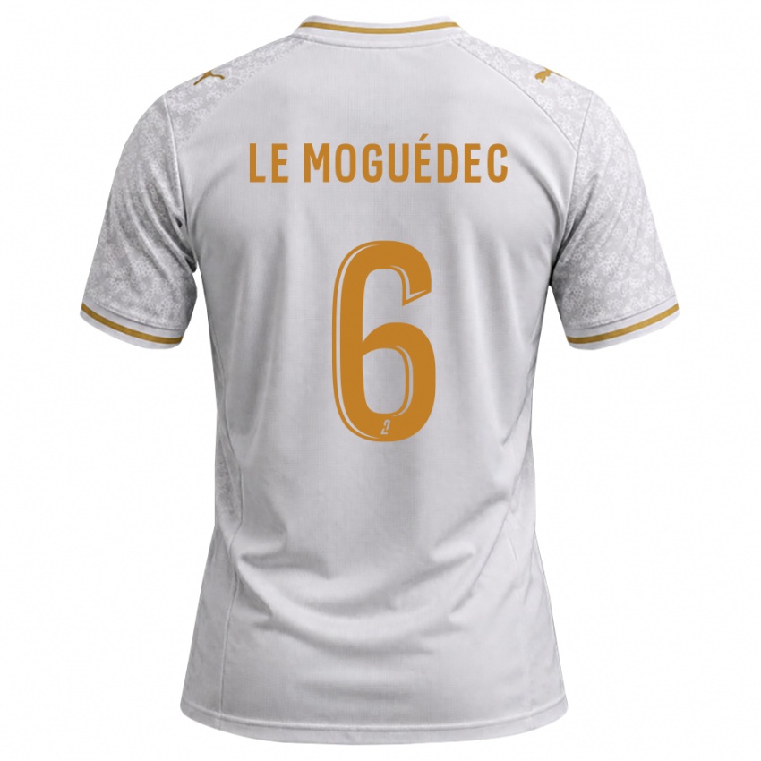 ילדים Anaële Le Moguédec #6 לבן אפור זהב הרחק ג'רזי 2026/27 חולצה קצרה