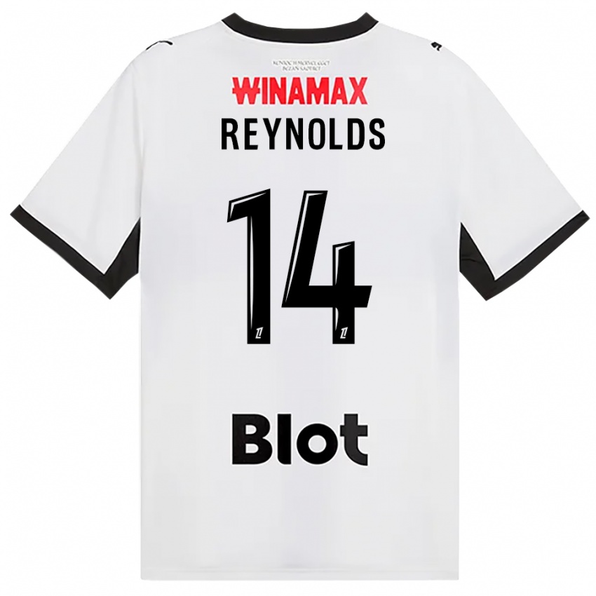 ילדים Bryan Reynolds #14 לבן אדום שחור הרחק ג'רזי 2026/27 חולצה קצרה