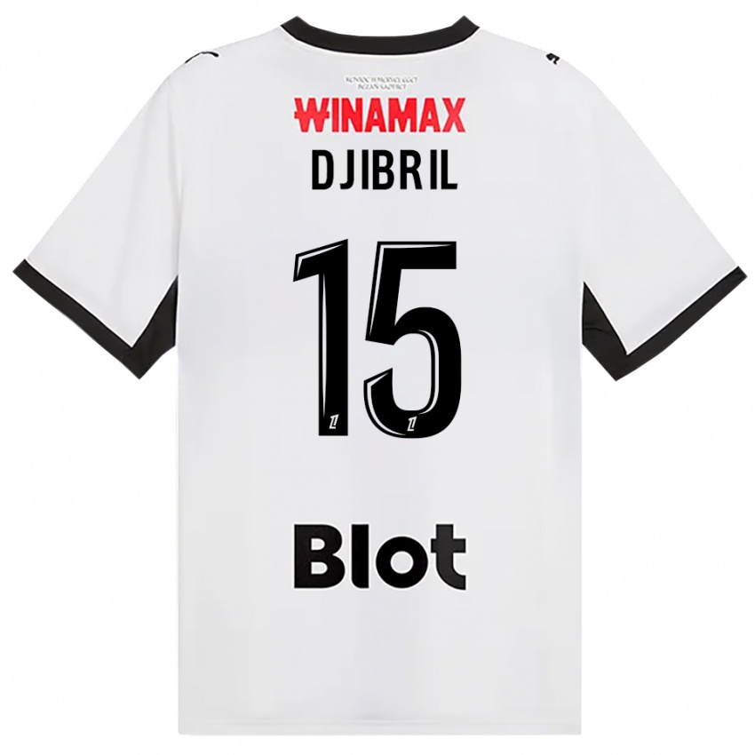 ילדים Djibril Diallo #15 לבן אדום שחור הרחק ג'רזי 2026/27 חולצה קצרה