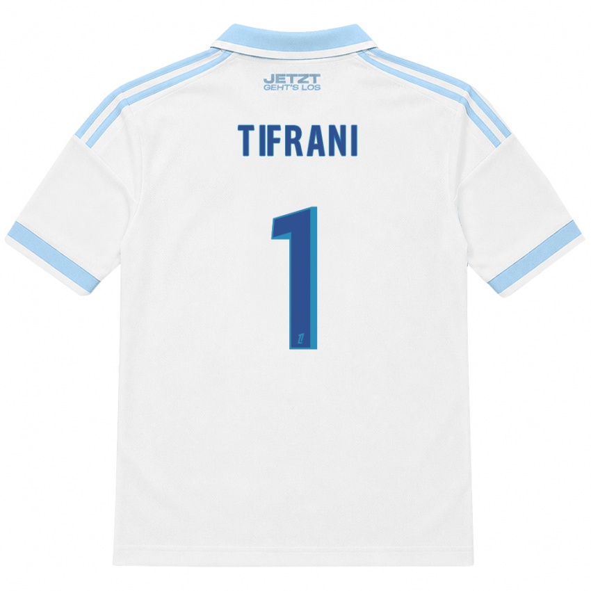 ילדים Yazid Tifrani #1 כחול שמיים בהיר לבן אדום הרחק ג'רזי 2026/27 חולצה קצרה