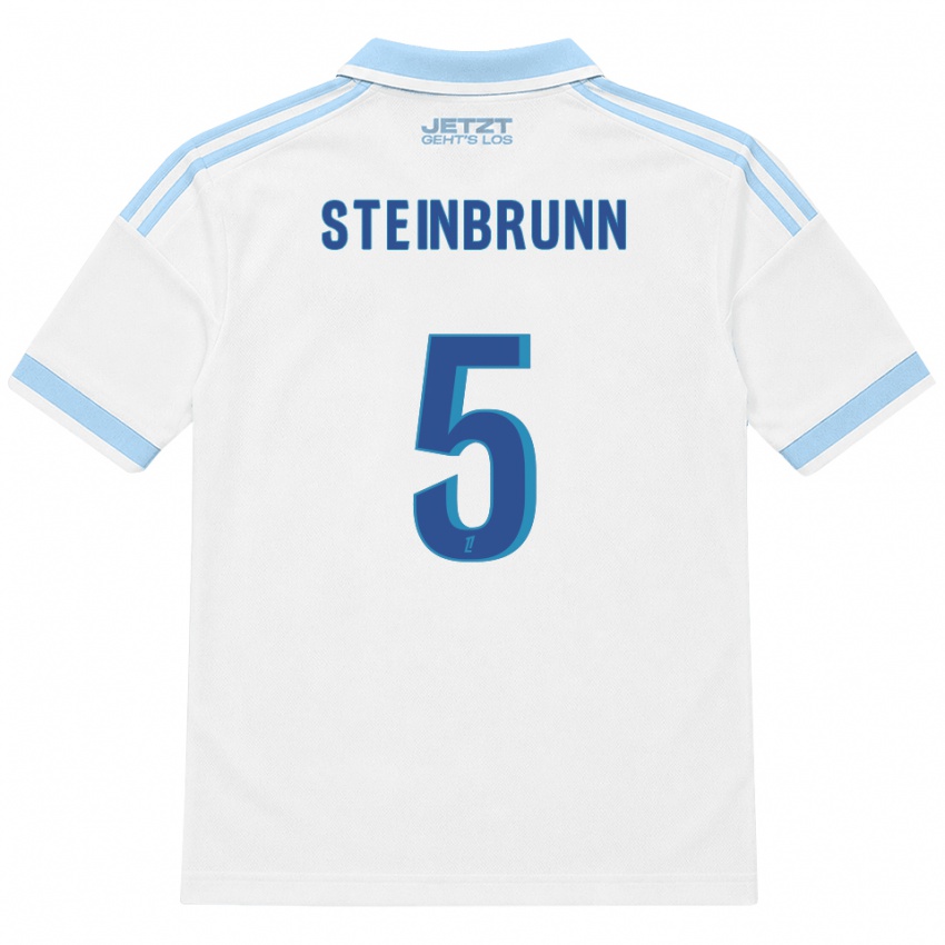 ילדים Théo Steinbrunn #5 כחול שמיים בהיר לבן אדום הרחק ג'רזי 2026/27 חולצה קצרה