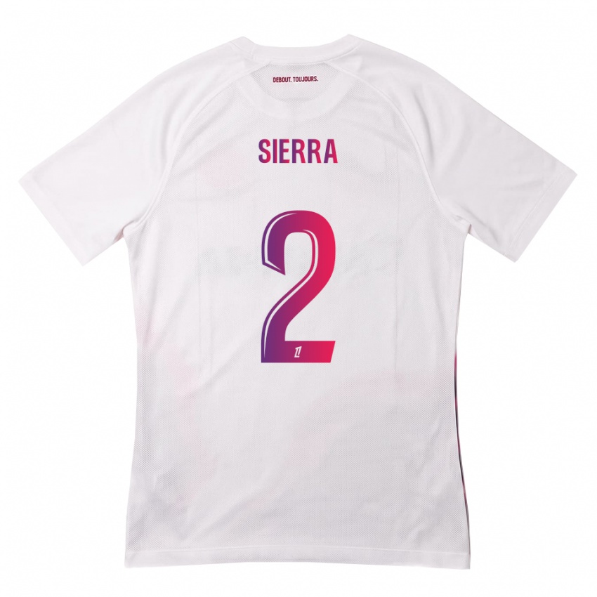 ילדים Pauline Sierra #2 לבן ורוד סגול הרחק ג'רזי 2026/27 חולצה קצרה