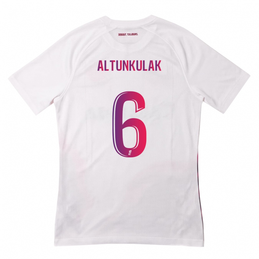 ילדים Selen Altunkulak #6 לבן ורוד סגול הרחק ג'רזי 2026/27 חולצה קצרה