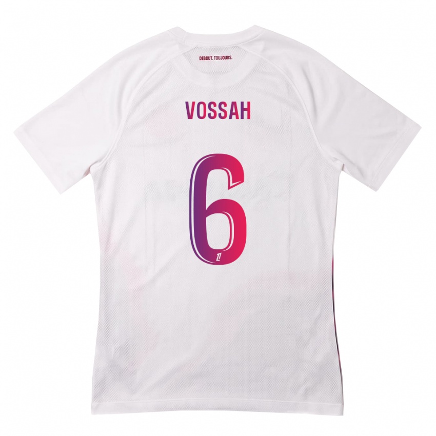 ילדים Alexis Vossah #6 לבן ורוד סגול הרחק ג'רזי 2026/27 חולצה קצרה