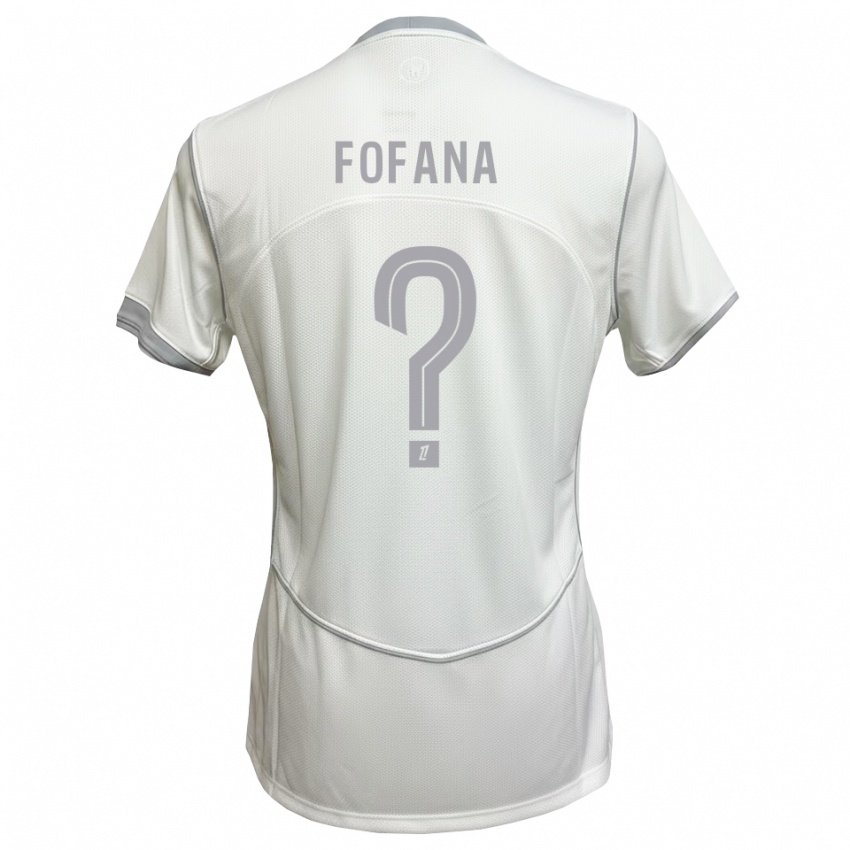 ילדים N'faly Fofana #0 לבן אפור הרחק ג'רזי 2026/27 חולצה קצרה