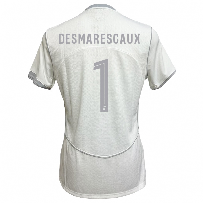 ילדים Émile Desmarescaux #1 לבן אפור הרחק ג'רזי 2026/27 חולצה קצרה