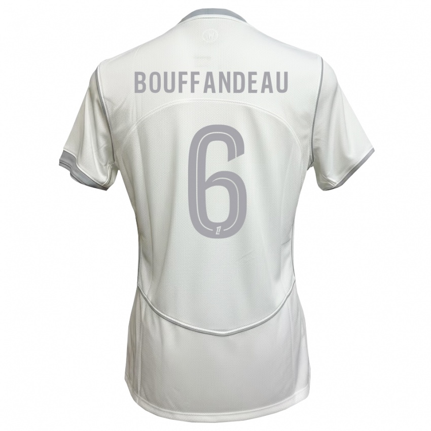 ילדים Jules Bouffandeau #6 לבן אפור הרחק ג'רזי 2026/27 חולצה קצרה