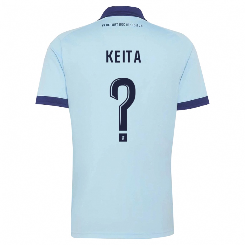 ילדים Djibril Keita #0 כחול תירס שחור הרחק ג'רזי 2026/27 חולצה קצרה