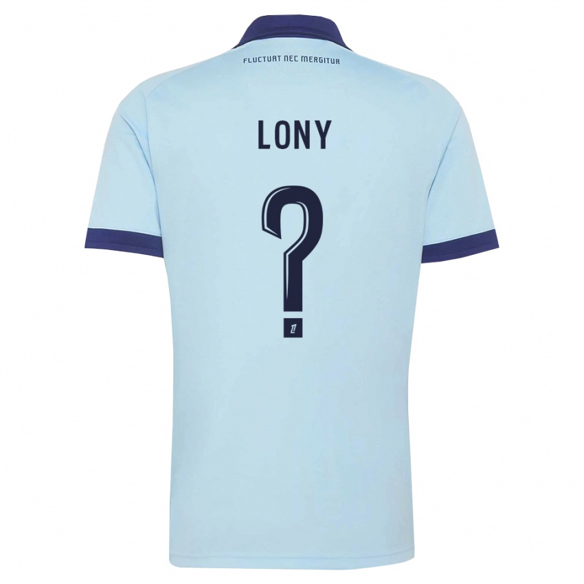 ילדים Lony Pereira Mendes Vaz #0 כחול תירס שחור הרחק ג'רזי 2026/27 חולצה קצרה