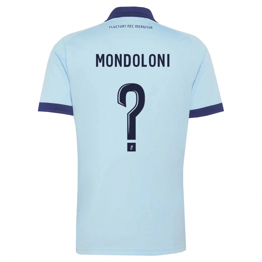 ילדים Tino Mondoloni #0 כחול תירס שחור הרחק ג'רזי 2026/27 חולצה קצרה