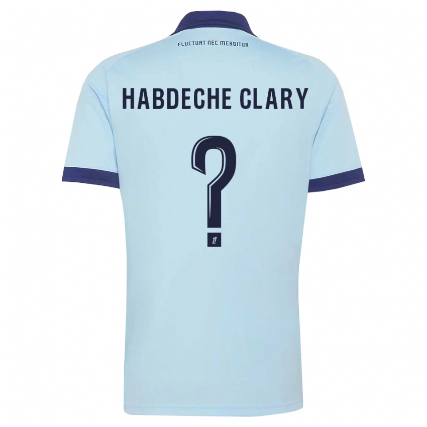 ילדים Yanis Habdeche Clary #0 כחול תירס שחור הרחק ג'רזי 2026/27 חולצה קצרה