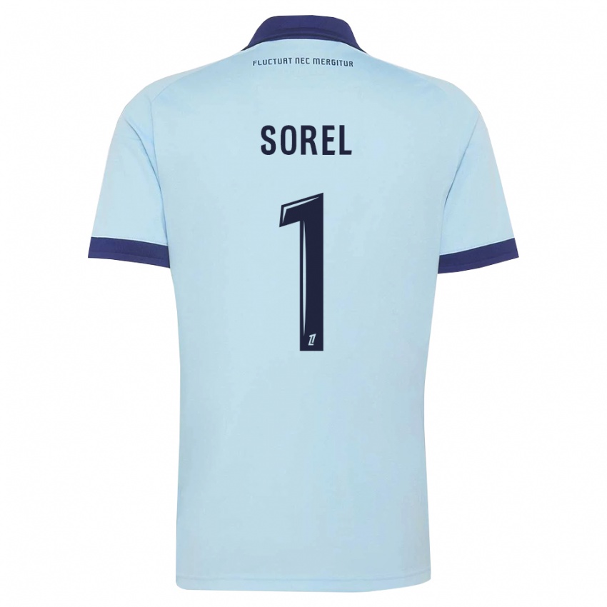 ילדים Sacha Sorel #1 כחול תירס שחור הרחק ג'רזי 2026/27 חולצה קצרה