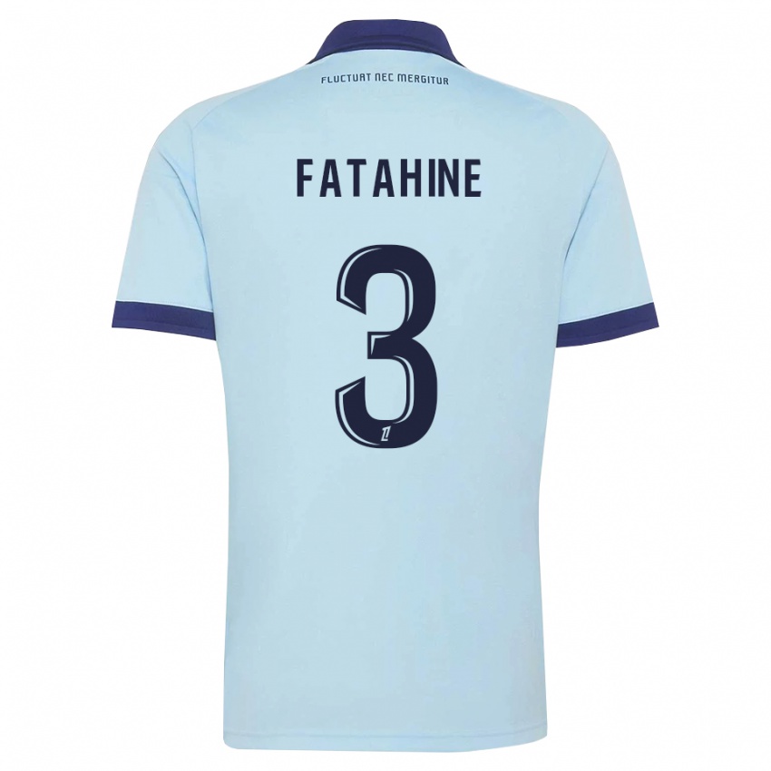 ילדים Anis Fatahine #3 כחול תירס שחור הרחק ג'רזי 2026/27 חולצה קצרה