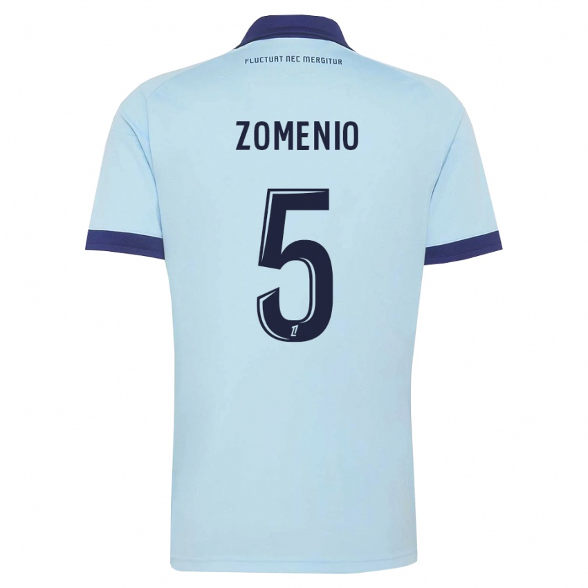 ילדים Paco Zomenio #5 כחול תירס שחור הרחק ג'רזי 2026/27 חולצה קצרה