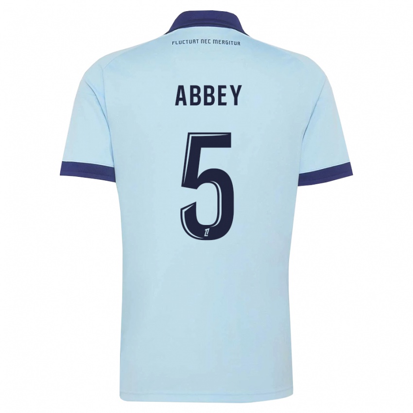 ילדים Emmanuel Abbey #5 כחול תירס שחור הרחק ג'רזי 2026/27 חולצה קצרה