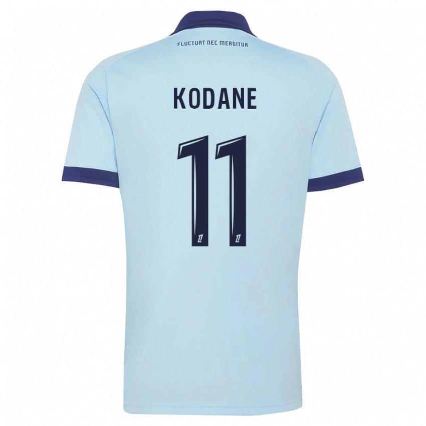 ילדים Lionel Kodane #11 כחול תירס שחור הרחק ג'רזי 2026/27 חולצה קצרה
