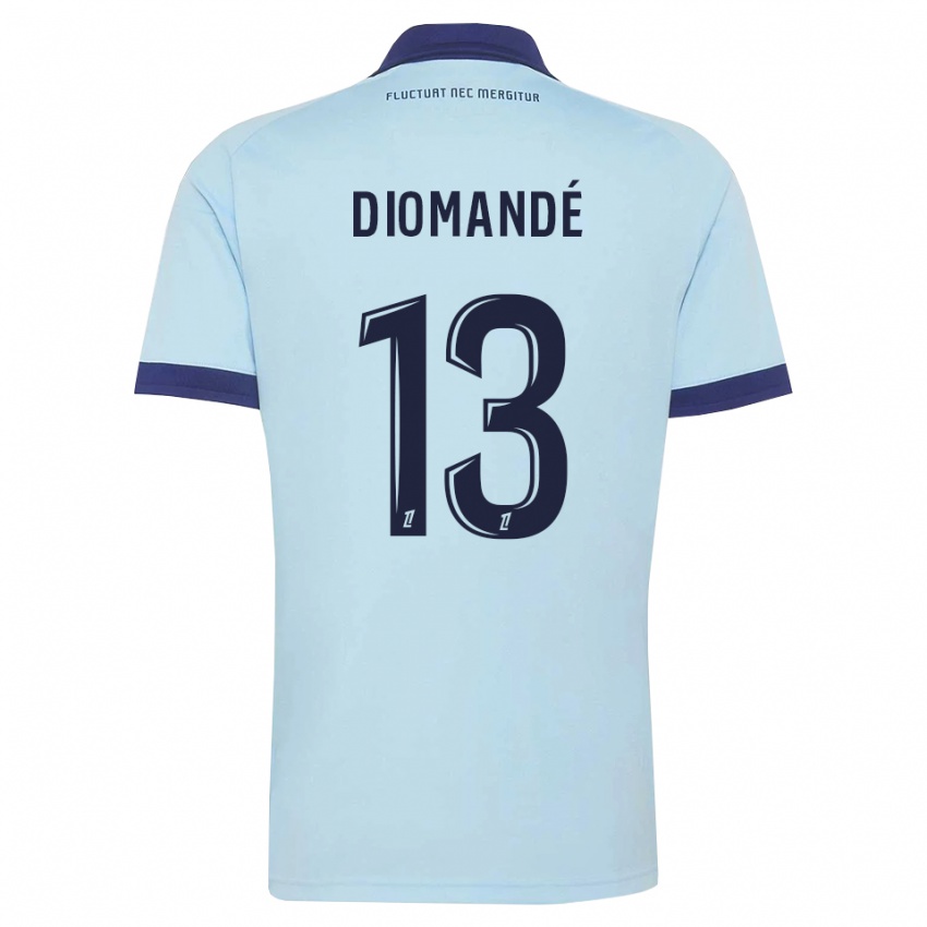 ילדים Vassancy Diomandé #13 כחול תירס שחור הרחק ג'רזי 2026/27 חולצה קצרה