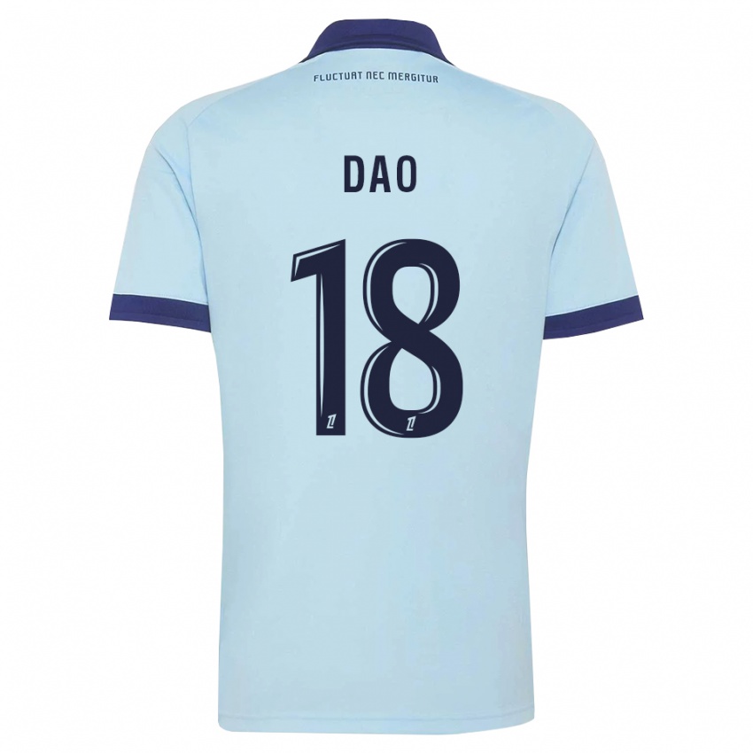 ילדים Mohamed Dao #18 כחול תירס שחור הרחק ג'רזי 2026/27 חולצה קצרה