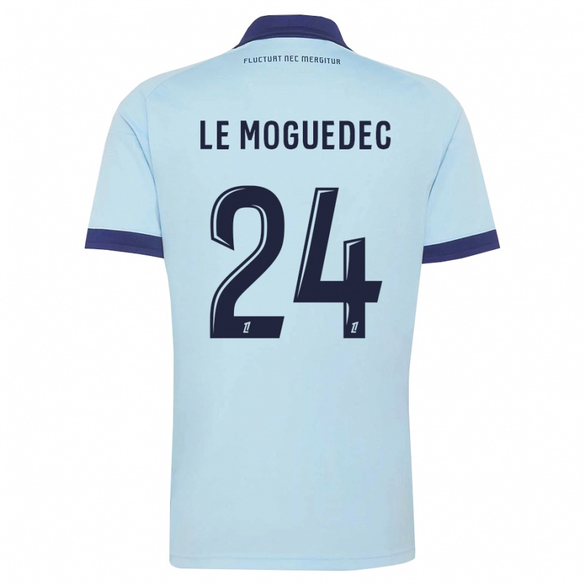 ילדים Anaële Le Moguedec #24 כחול תירס שחור הרחק ג'רזי 2026/27 חולצה קצרה