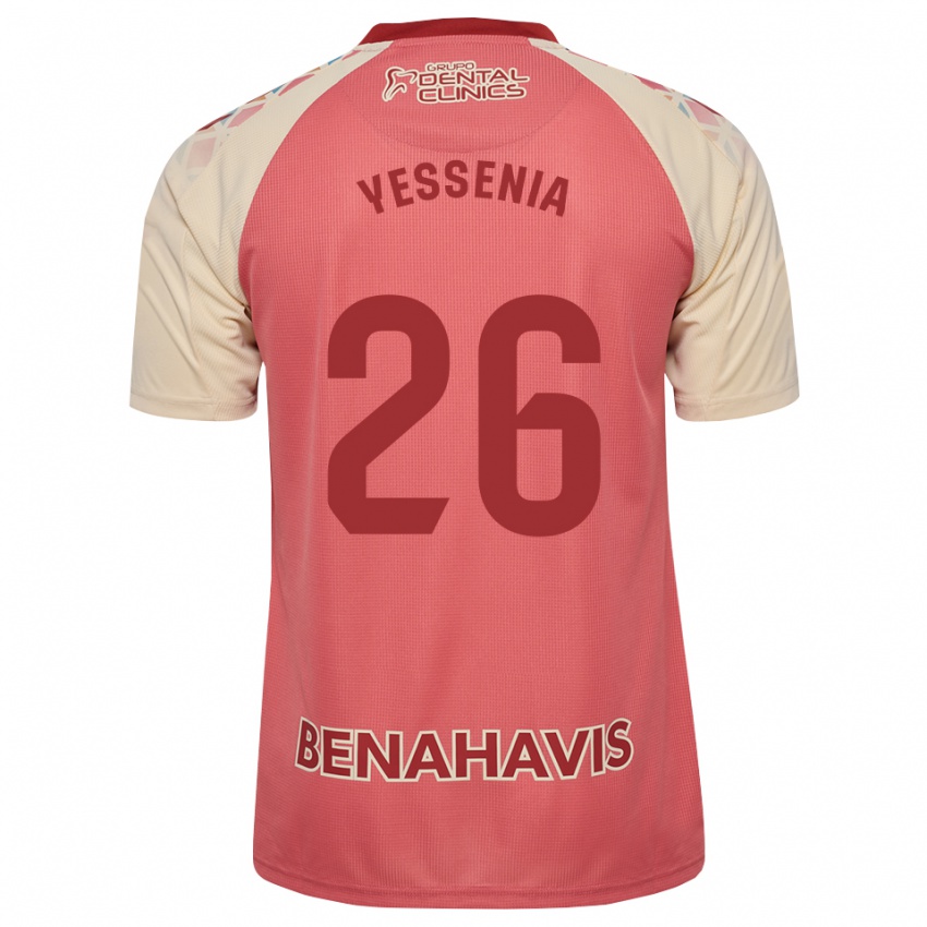 ילדים Yessenia Alcaide Martin #26 ורוד בהיר אדום כחול הרחק ג'רזי 2026/27 חולצה קצרה