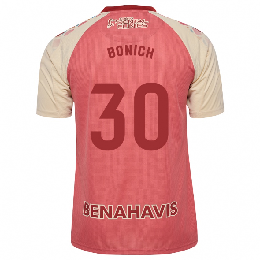 ילדים James Bonich #30 ורוד בהיר אדום כחול הרחק ג'רזי 2026/27 חולצה קצרה