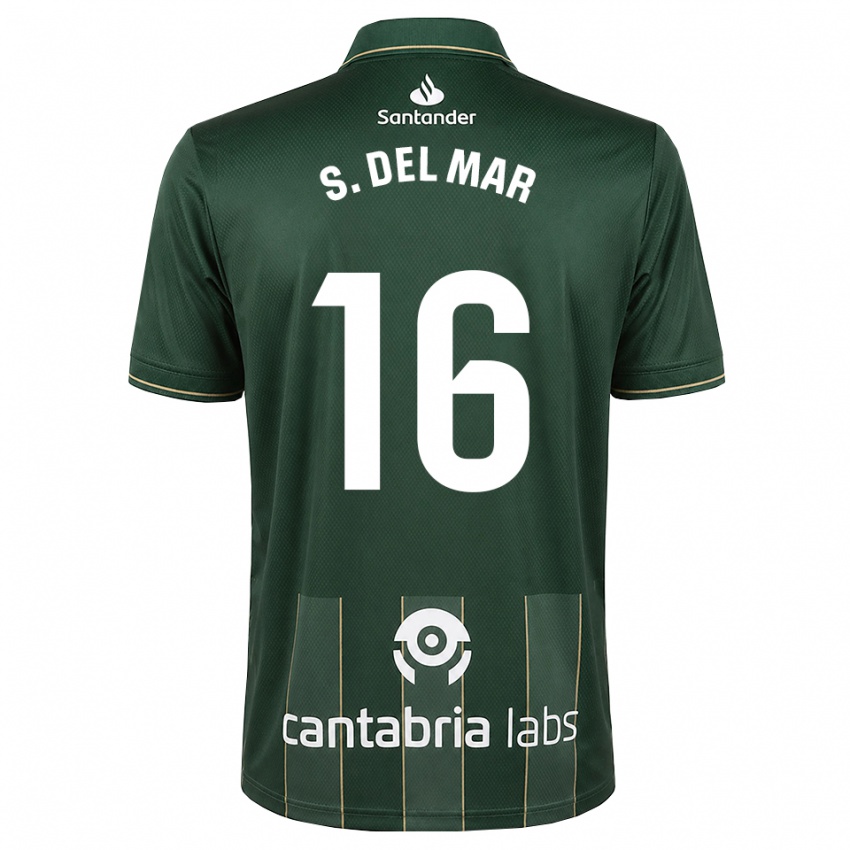 ילדים Sonia Del Mar Perlaza Urquijo #16 אפור כהה לבן הרחק ג'רזי 2026/27 חולצה קצרה