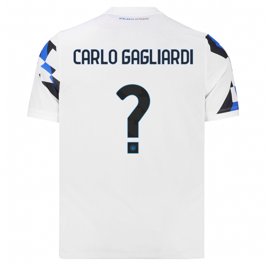 ילדים Filippo Carlo Gagliardi #0 לבן אדום כחול הרחק ג'רזי 2026/27 חולצה קצרה