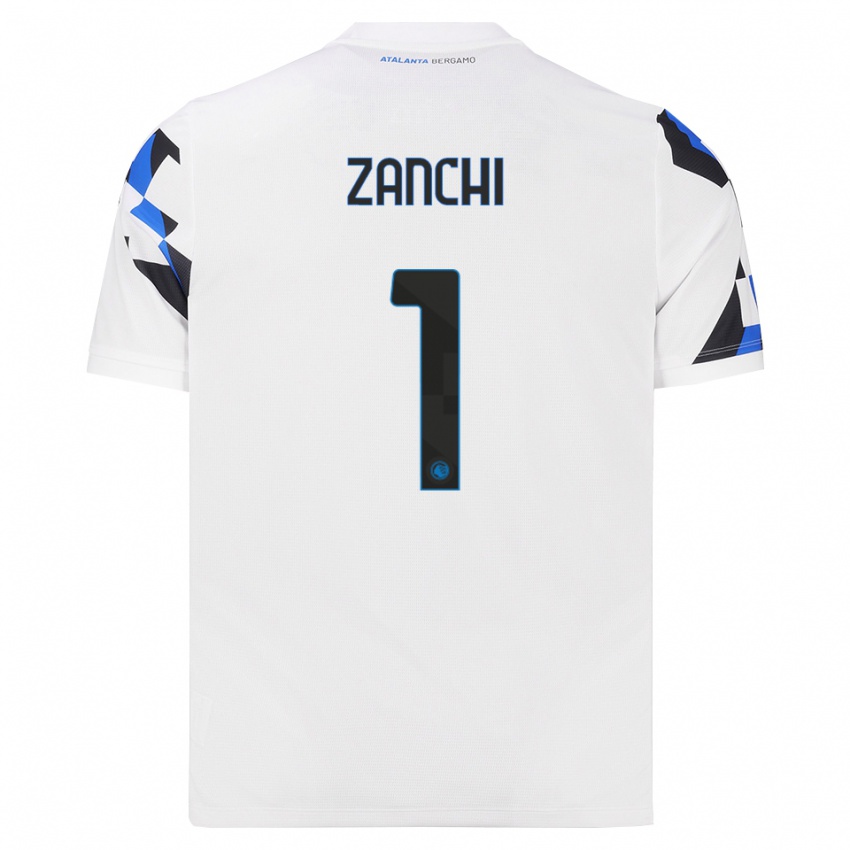 ילדים Edoardo Zanchi #1 לבן אדום כחול הרחק ג'רזי 2026/27 חולצה קצרה