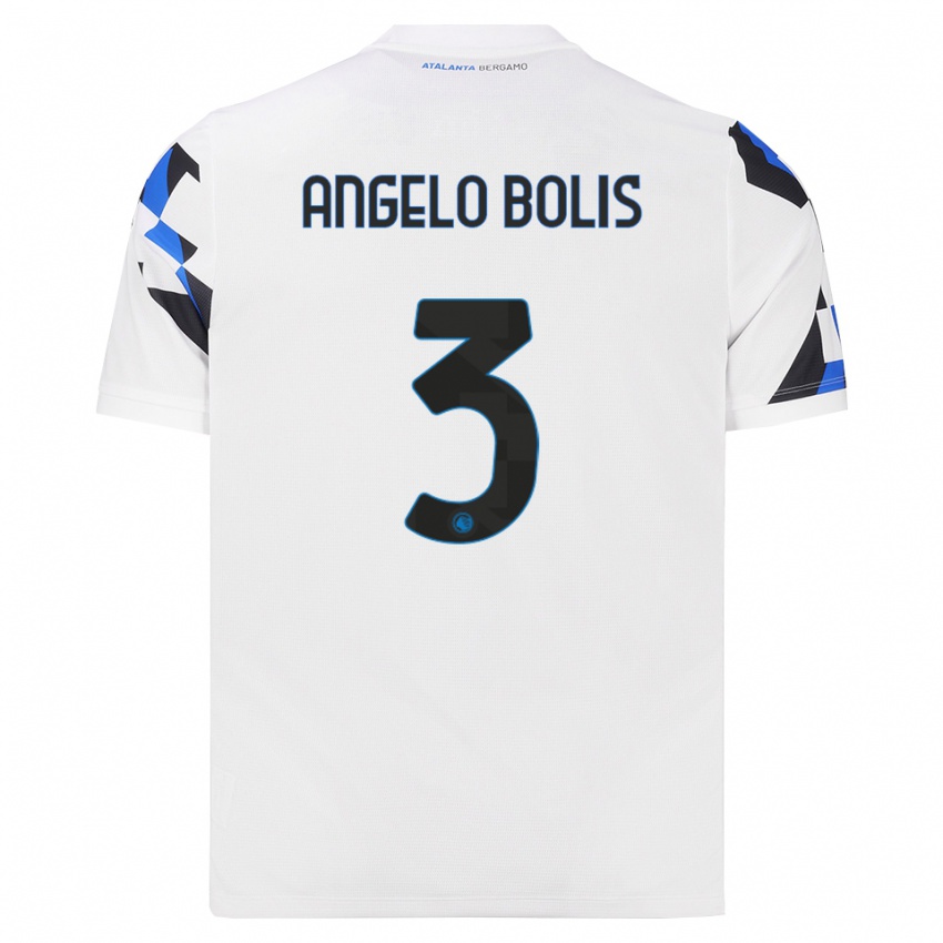 ילדים Tommaso Angelo Bolis #3 לבן אדום כחול הרחק ג'רזי 2026/27 חולצה קצרה