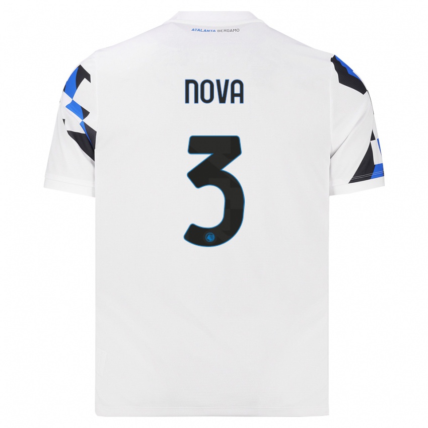 ילדים Riccardo Nova #3 לבן אדום כחול הרחק ג'רזי 2026/27 חולצה קצרה
