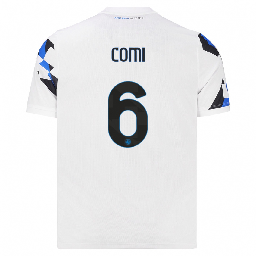 ילדים פייטרו קומי #6 לבן אדום כחול הרחק ג'רזי 2026/27 חולצה קצרה