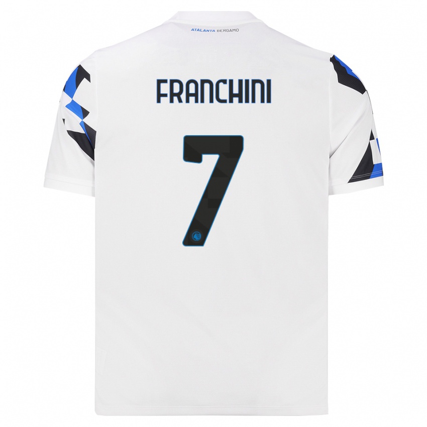 ילדים Alessandro Franchini #7 לבן אדום כחול הרחק ג'רזי 2026/27 חולצה קצרה