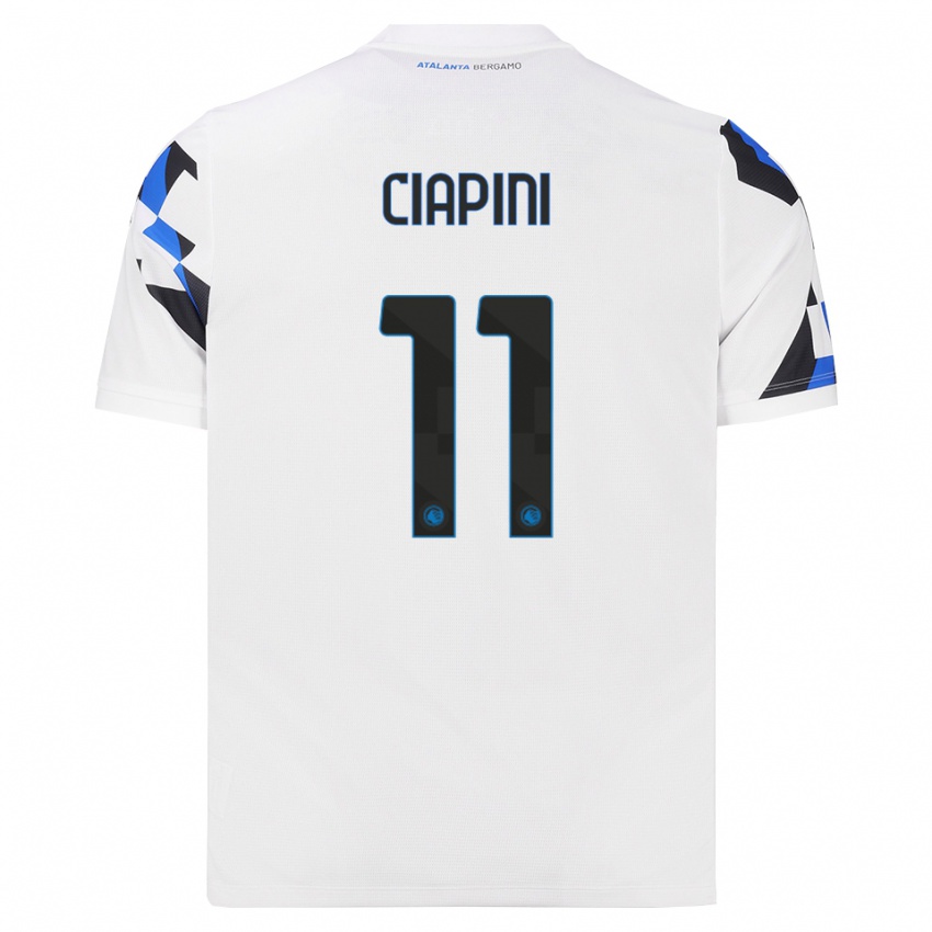 ילדים Adriano Ciapini #11 לבן אדום כחול הרחק ג'רזי 2026/27 חולצה קצרה
