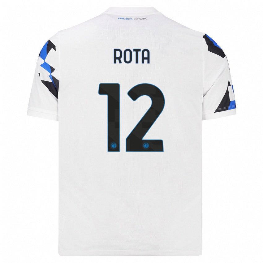 ילדים Nicolò Rota #12 לבן אדום כחול הרחק ג'רזי 2026/27 חולצה קצרה