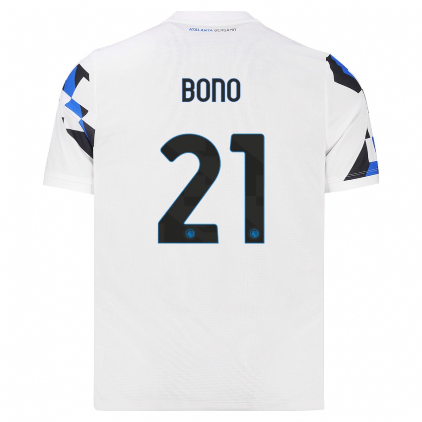 ילדים Davide Bono #21 לבן אדום כחול הרחק ג'רזי 2026/27 חולצה קצרה