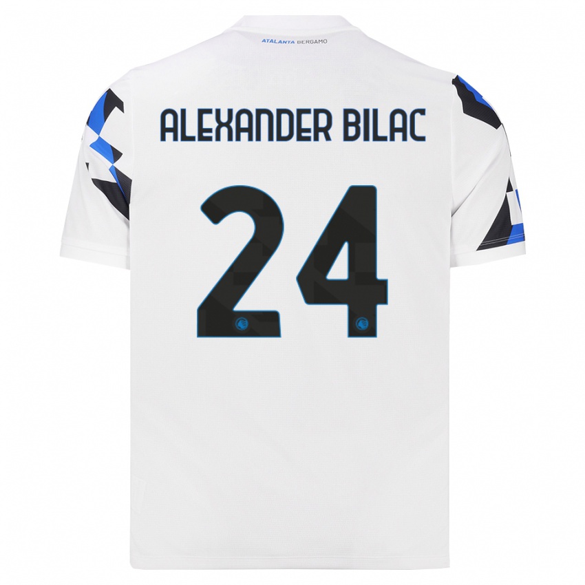 ילדים Max Alexander Bilac #24 לבן אדום כחול הרחק ג'רזי 2026/27 חולצה קצרה