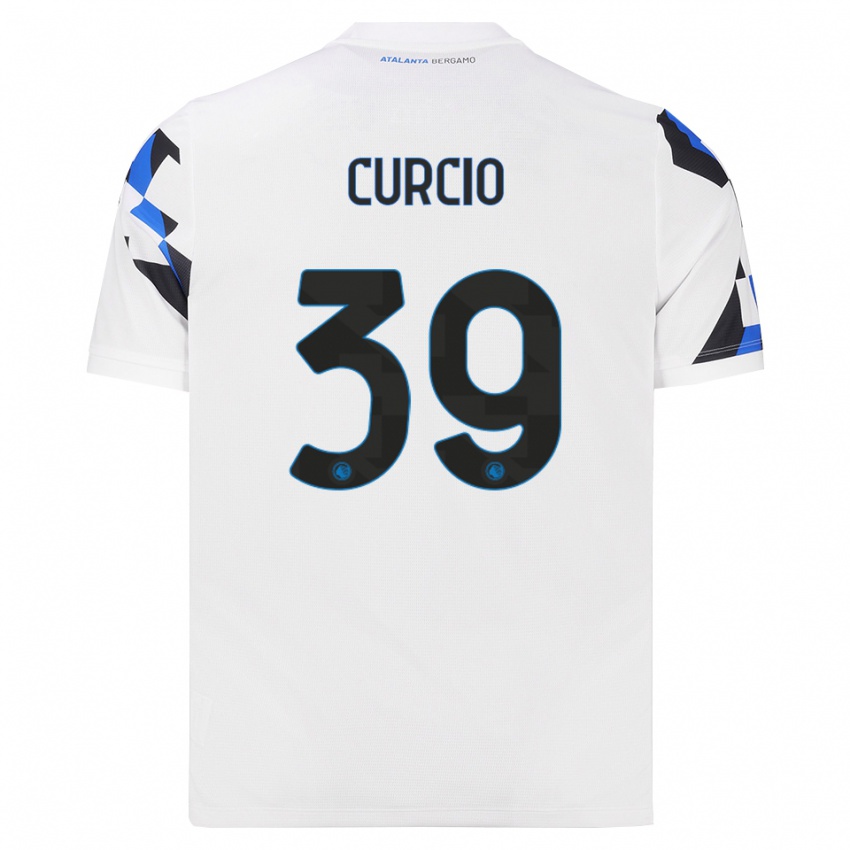 ילדים Daniel Curcio #39 לבן אדום כחול הרחק ג'רזי 2026/27 חולצה קצרה