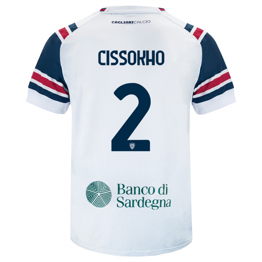 ילדים Moussa Cissokho #2 לבן אדום ירוק הרחק ג'רזי 2026/27 חולצה קצרה