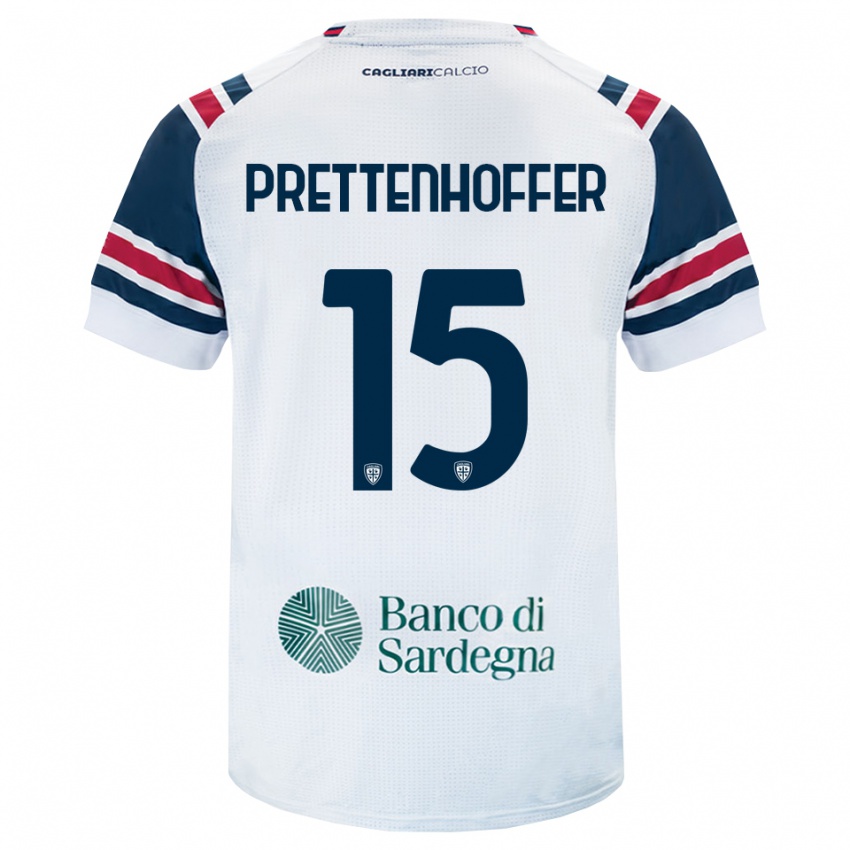 ילדים Márton Prettenhoffer #15 לבן אדום ירוק הרחק ג'רזי 2026/27 חולצה קצרה