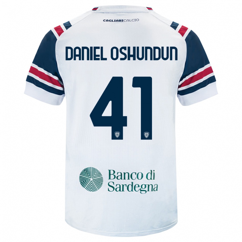 ילדים Olasunkanmi Daniel Oshundun #41 לבן אדום ירוק הרחק ג'רזי 2026/27 חולצה קצרה
