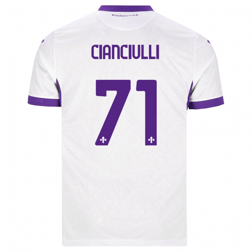 ילדים Salvatore Cianciulli #71 לבן סגול הרחק ג'רזי 2026/27 חולצה קצרה
