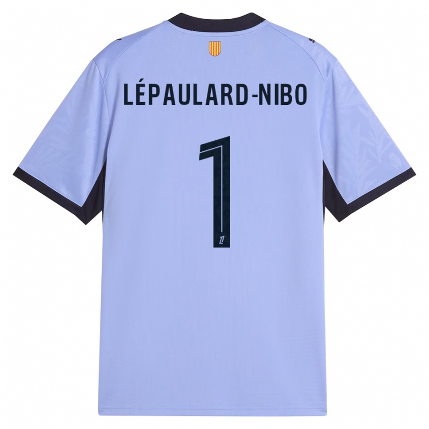 ילדים Mailey Lépaulard-Nibo #1 שחור לבנדר ג'רזי קיט שלישי 2026/27 חולצה קצרה