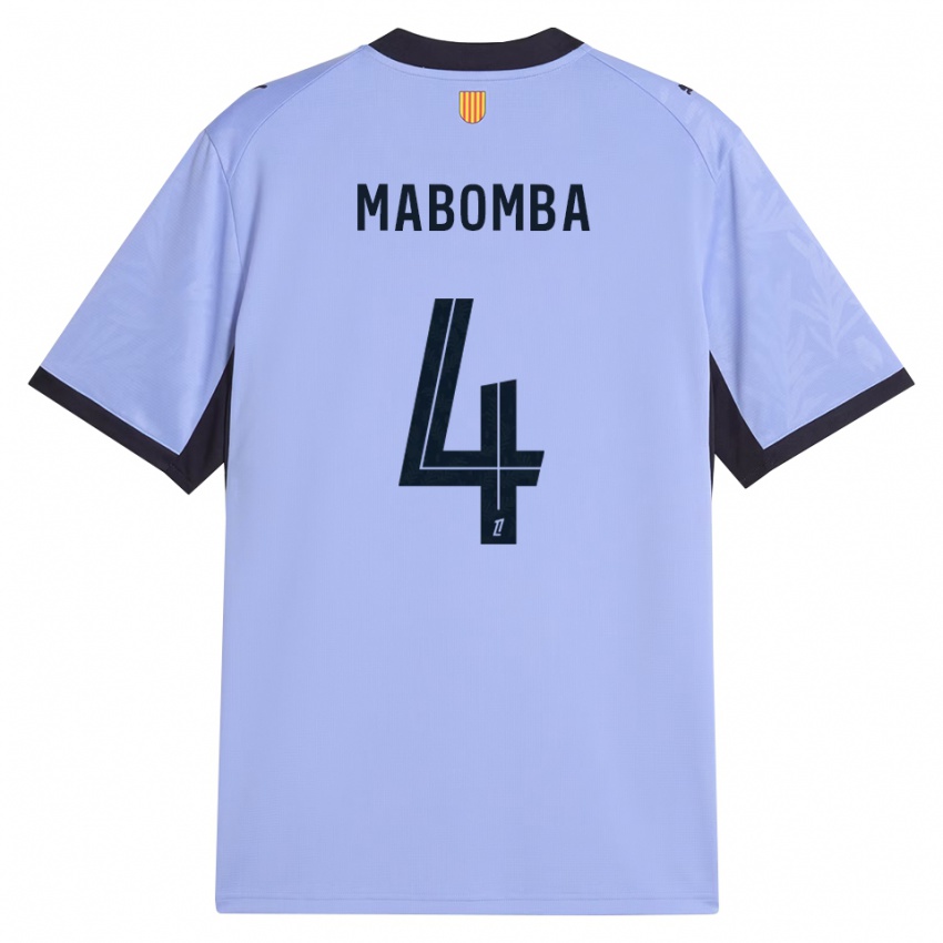 ילדים Daniel Mabomba #4 שחור לבנדר ג'רזי קיט שלישי 2026/27 חולצה קצרה