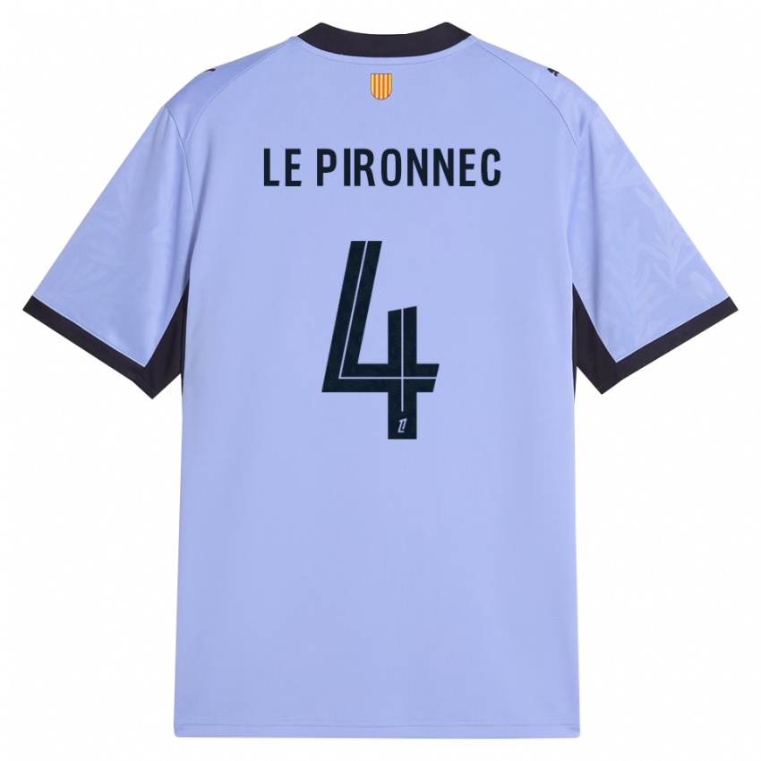 ילדים Kélian Le Pironnec #4 שחור לבנדר ג'רזי קיט שלישי 2026/27 חולצה קצרה