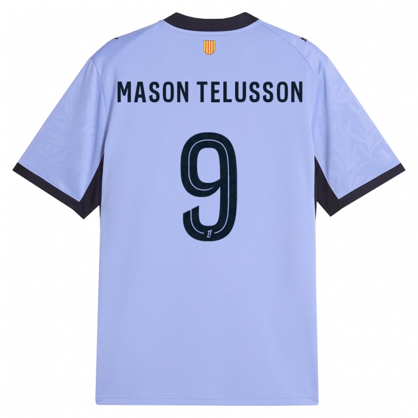 ילדים Jah-Mason Telusson #9 שחור לבנדר ג'רזי קיט שלישי 2026/27 חולצה קצרה